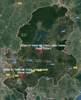 Địa điểm sản xuất của Bê Tông Long Thành