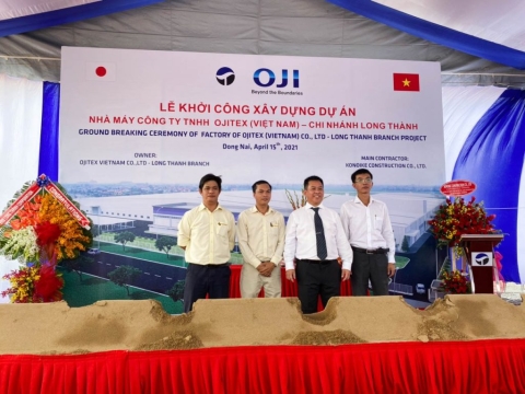 Dự án Nhà máy Công ty TNHH Ojitex: Chuyên sản xuất bao bì, sản phẩm ngành giấy.